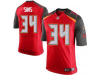 Men Nike NFL Tampa Bay Buccaneers #34 Charles Sims Home Red Limited Jersey