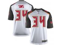 Men Nike NFL Tampa Bay Buccaneers #34 Charles Sims Road White Limited Jersey