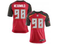 Men Nike NFL Tampa Bay Buccaneers #98 Clinton McDonald Authentic Elite Home Red Jersey