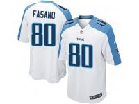 Men Nike NFL Tennessee Titans #80 Anthony Fasano Road White Limited Jersey
