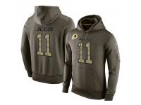 Men Nike NFL Washington Redskins #11 DeSean Jackson Olive Salute To Service KO Performance Hoodie