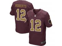 Men Nike NFL Washington Redskins #12 Andre Roberts Authentic Elite Burgundy Red 80th Anniversary Jersey