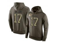 Men Nike NFL Washington Redskins #17 Doug Williams Olive Salute To Service KO Performance Hoodie