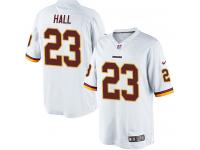 Men Nike NFL Washington Redskins #23 DeAngelo Hall Road White Limited Jersey