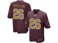 Men Nike NFL Washington Redskins #26 Bashaud Breeland Burgundy Red 80th Anniversary Game Jersey