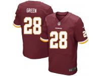 Men Nike NFL Washington Redskins #28 Darrell Green Authentic Elite Home Burgundy Red Jersey