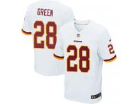 Men Nike NFL Washington Redskins #28 Darrell Green Authentic Elite Road White Jersey