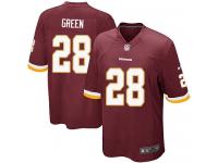 Men Nike NFL Washington Redskins #28 Darrell Green Home Burgundy Red Game Jersey