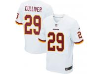 Men Nike NFL Washington Redskins #29 Chris Culliver Authentic Elite Road White Jersey