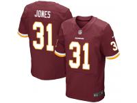 Men Nike NFL Washington Redskins #31 Matt Jones Authentic Elite Home Burgundy Red Jersey