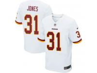 Men Nike NFL Washington Redskins #31 Matt Jones Authentic Elite Road White Jersey