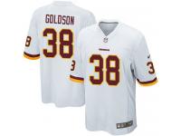 Men Nike NFL Washington Redskins #38 Dashon Goldson Road White Game Jersey