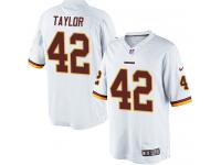 Men Nike NFL Washington Redskins #42 Charley Taylor Road White Limited Jersey