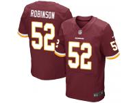 Men Nike NFL Washington Redskins #52 Keenan Robinson Authentic Elite Home Burgundy Red Jersey