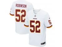 Men Nike NFL Washington Redskins #52 Keenan Robinson Authentic Elite Road White Jersey
