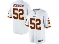 Men Nike NFL Washington Redskins #52 Keenan Robinson Road White Limited Jersey