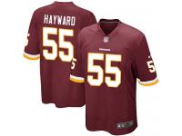 Men Nike NFL Washington Redskins #55 Adam Hayward Home Burgundy Red Game Jersey