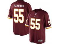 Men Nike NFL Washington Redskins #55 Adam Hayward Home Burgundy Red Limited Jersey