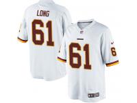 Men Nike NFL Washington Redskins #61 Spencer Long Road White Limited Jersey