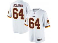 Men Nike NFL Washington Redskins #64 Kedric Golston Road White Limited Jersey