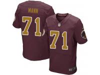 Men Nike NFL Washington Redskins #71 Charles Mann Authentic Elite Burgundy Red 80th Anniversary Jersey