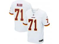 Men Nike NFL Washington Redskins #71 Charles Mann Authentic Elite Road White Jersey
