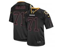 Men Nike NFL Washington Redskins #71 Charles Mann Lights Out Black Limited Jersey