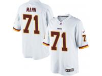 Men Nike NFL Washington Redskins #71 Charles Mann Road White Limited Jersey