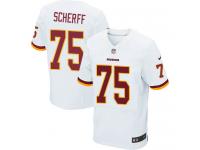Men Nike NFL Washington Redskins #75 Brandon Scherff Authentic Elite Road White Jersey