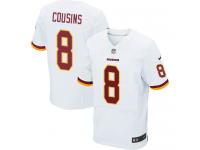 Men Nike NFL Washington Redskins #8 Kirk Cousins Authentic Elite Road White Jersey