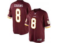 Men Nike NFL Washington Redskins #8 Kirk Cousins Home Burgundy Red Limited Jersey