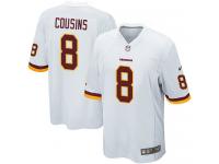 Men Nike NFL Washington Redskins #8 Kirk Cousins Road White Game Jersey