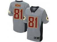 Men Nike NFL Washington Redskins #81 Art Monk Grey Shadow Limited Jersey