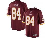 Men Nike NFL Washington Redskins #84 Niles Paul Home Burgundy Red Limited Jersey