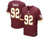 Men Nike NFL Washington Redskins #92 Chris Baker Authentic Elite Home Burgundy Red Jersey