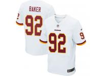 Men Nike NFL Washington Redskins #92 Chris Baker Authentic Elite Road White Jersey