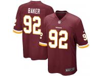 Men Nike NFL Washington Redskins #92 Chris Baker Home Burgundy Red Game Jersey