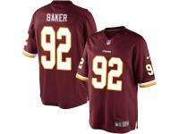 Men Nike NFL Washington Redskins #92 Chris Baker Home Burgundy Red Limited Jersey