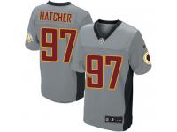 Men Nike NFL Washington Redskins #97 Jason Hatcher Authentic Elite Grey Shadow Jersey
