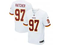 Men Nike NFL Washington Redskins #97 Jason Hatcher Authentic Elite Road White Jersey