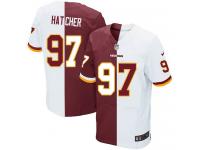 Men Nike NFL Washington Redskins #97 Jason Hatcher Authentic Elite TeamRoad Two Tone Jersey