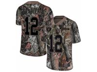Men Nike Oakland Raiders #12 Kenny Stabler Limited Camo Rush Realtree NFL Jersey