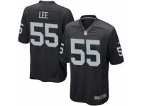 Men Nike Oakland Raiders #55 Marquel Lee Game Black Team Color NFL Jersey