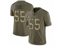 Men Nike Oakland Raiders #55 Marquel Lee Limited Olive/Camo 2017 Salute to Service NFL Jersey