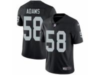 Men Nike Oakland Raiders #58 Tyrell Adams Black Team Color Vapor Untouchable Limited Player NFL Jersey