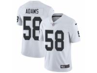 Men Nike Oakland Raiders #58 Tyrell Adams White Vapor Untouchable Limited Player NFL Jersey