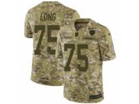 Men Nike Oakland Raiders #75 Howie Long Limited Camo 2018 Salute to Service NFL Jersey