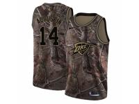 Men Nike Oklahoma City Thunder #14 D.J. Augustin Swingman Camo Realtree Collection NBA Jersey