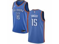 Men Nike Oklahoma City Thunder #15 Kyle Singler  Royal Blue Road NBA Jersey - Icon Edition