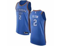 Men Nike Oklahoma City Thunder #2 Raymond Felton Royal Blue Road NBA Jersey - Icon Edition